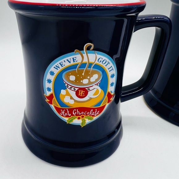 THE POLAR EXPRESS SET OF 3 “I BELIEVE” BLUE MUGS “We’ve Got It Hot Chocolate” - Picture 3 of 10